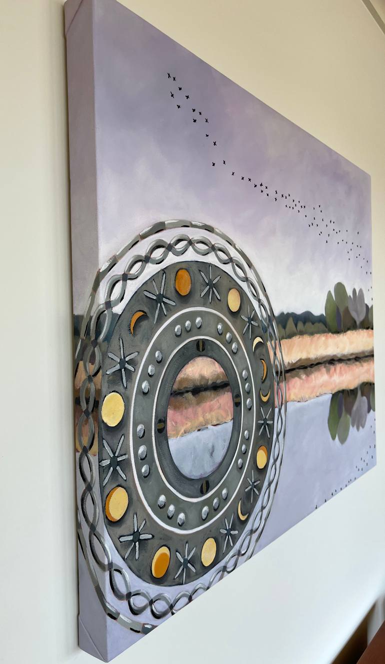 Original Abstract Landscape Painting by Helene English