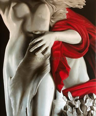 ''APOLLO E DAFNE''(particolare Dafne)-serie Echi al passato(BERNINI)di Tommaso Valenzano-Aprile 2018(olio su tela 50x60) thumb