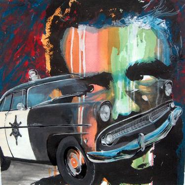 Original Figurative Automobile Paintings by Florin Radu