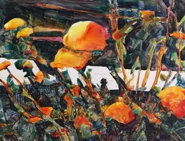 Original Impressionism Botanic Paintings by Bronwen Jones
