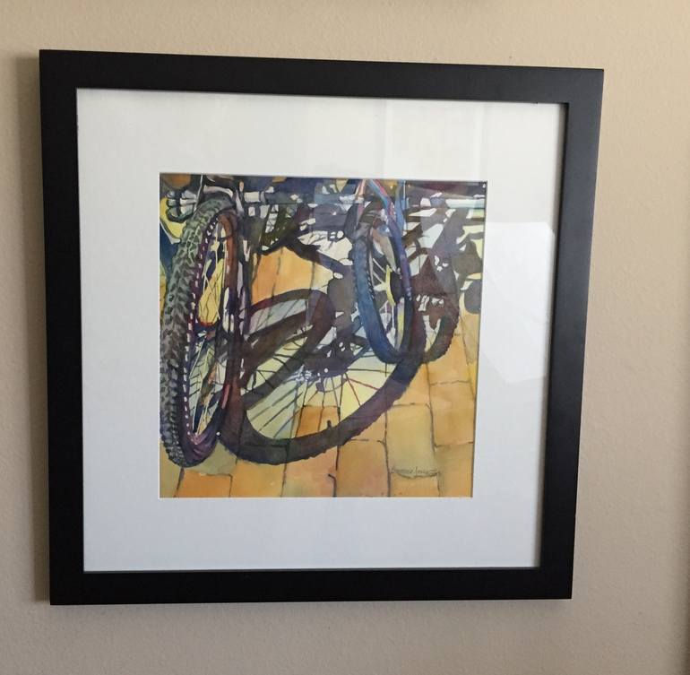 Original Bicycle Painting by Bronwen Jones