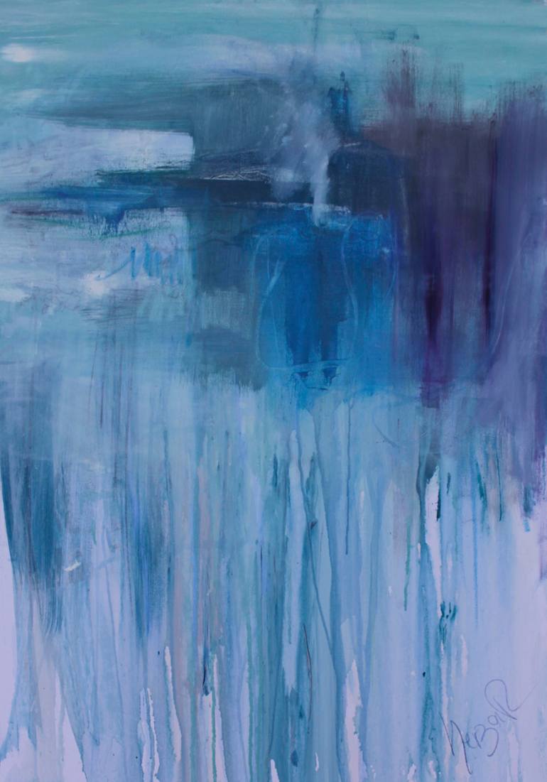 Original Abstract Expressionism Abstract Painting by Nerza Villegas