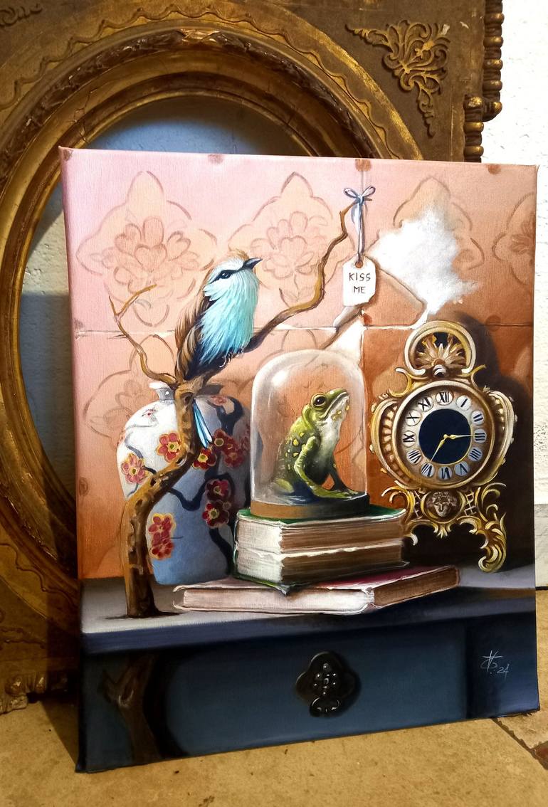 Original Figurative Still Life Painting by Valentina Toma' Aka Zoe Chigi