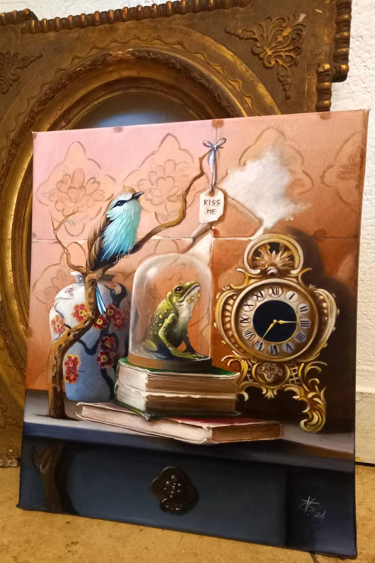 Original Figurative Still Life Painting by Valentina Toma' Aka Zoe Chigi