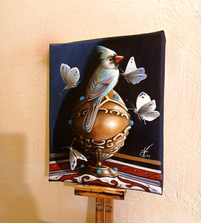 Original Surrealism Still Life Painting by Valentina Toma' Aka Zoe Chigi