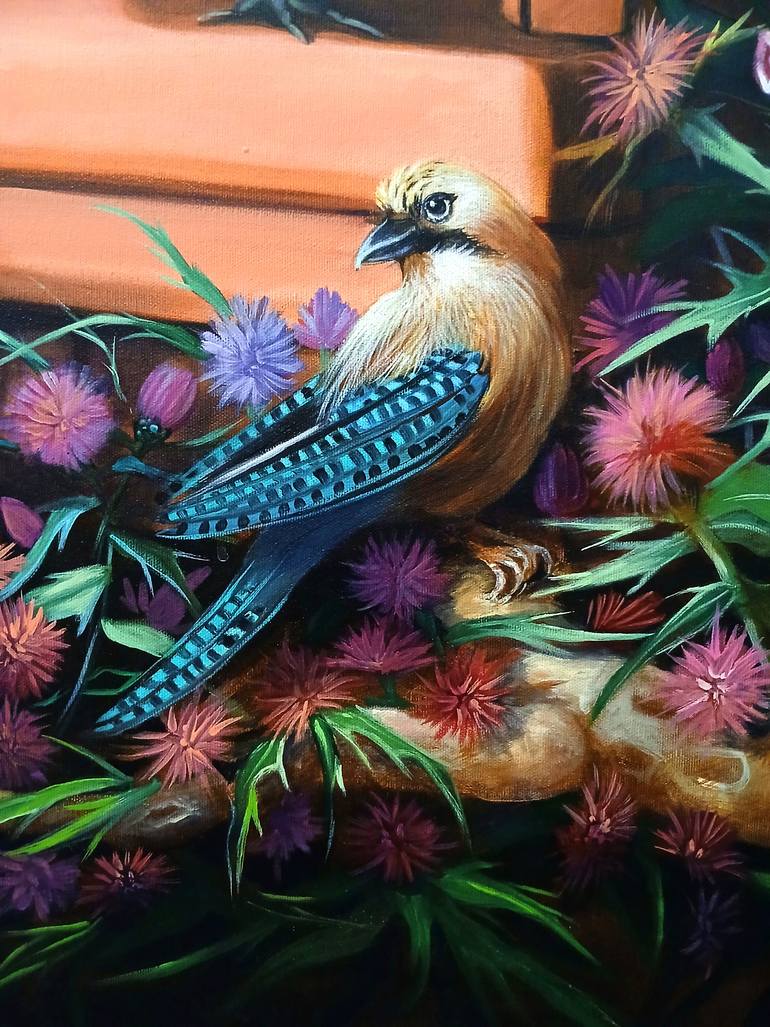 Original Surrealism Nature Painting by Valentina Toma' Aka Zoe Chigi