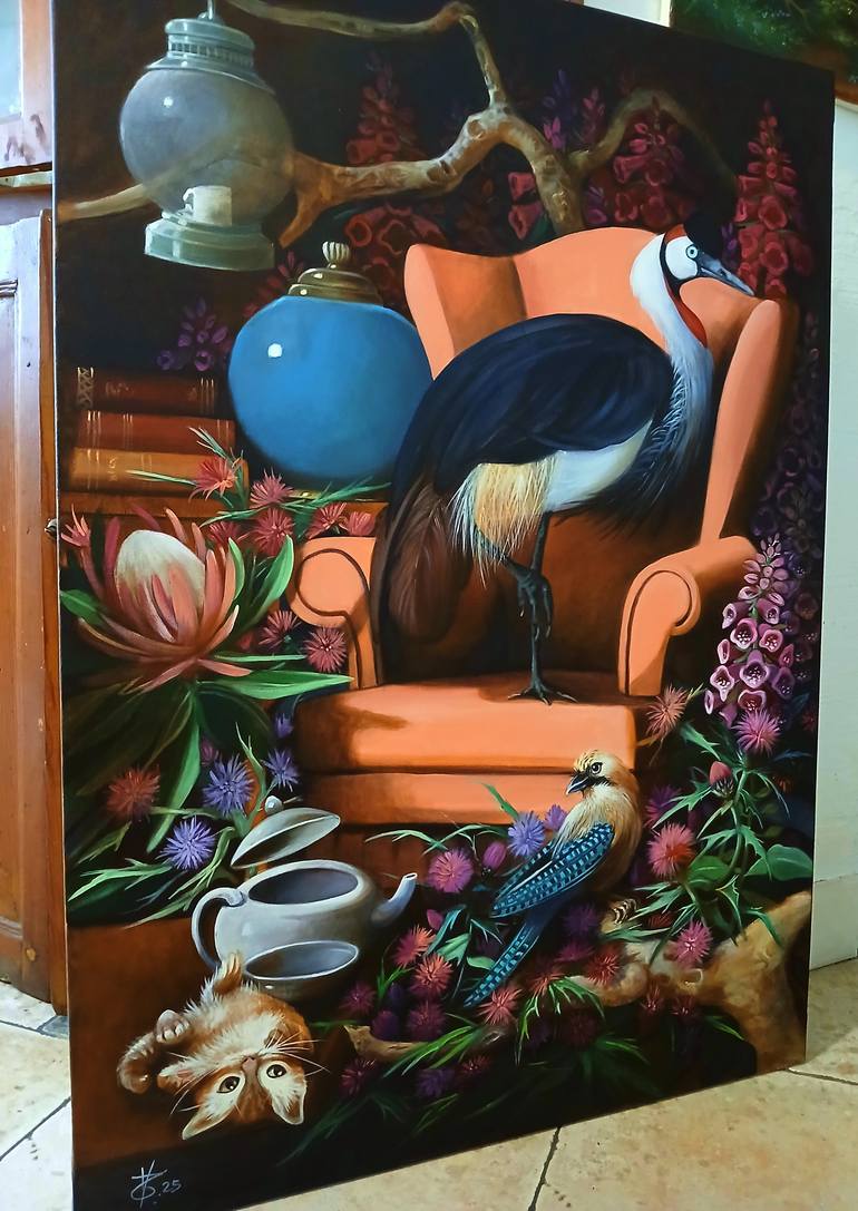 Original Surrealism Nature Painting by Valentina Toma' Aka Zoe Chigi