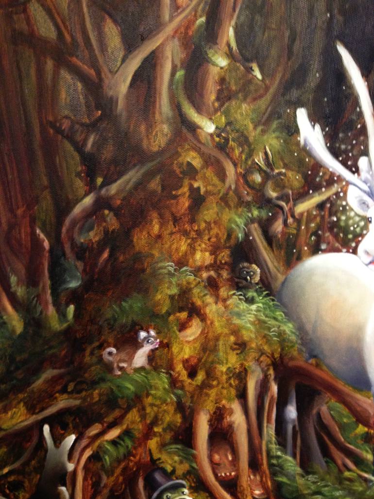 Original Tree Painting by Valentina Toma' aka Zoe Chigi