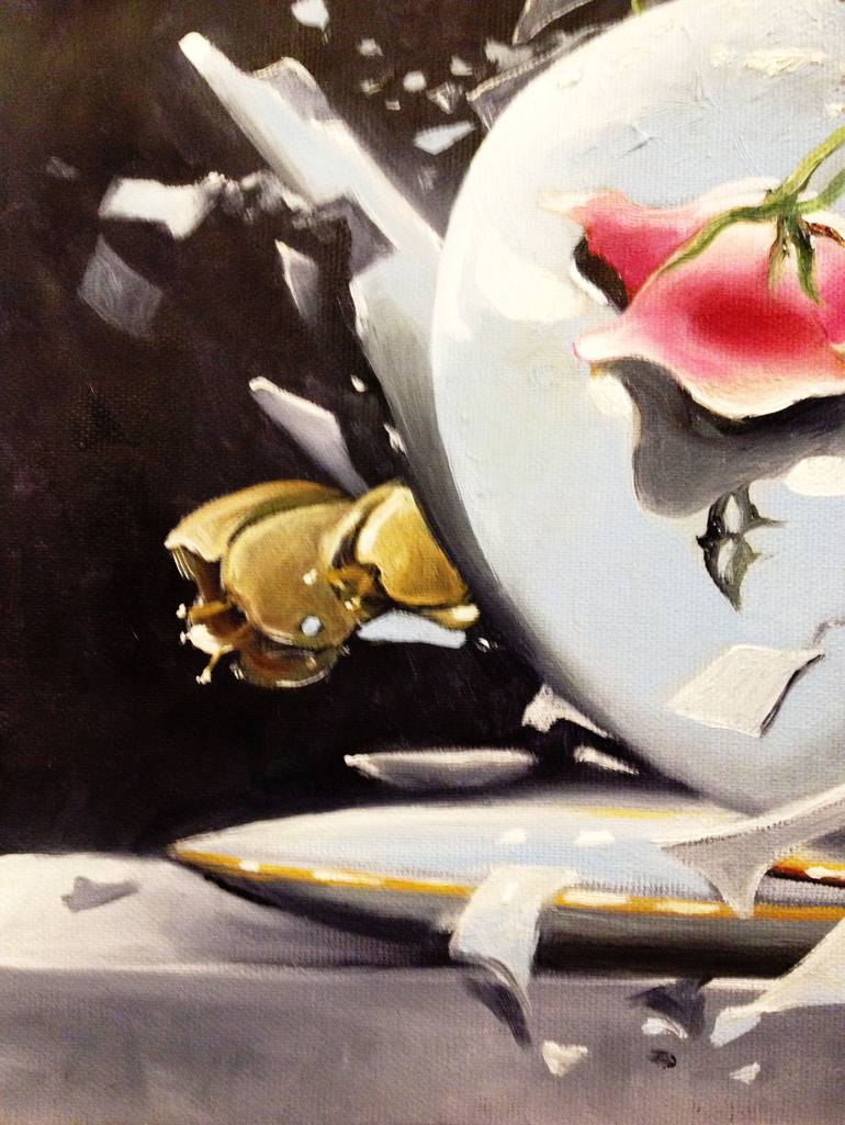 Original Surrealism Still Life Painting by Valentina Toma' aka Zoe Chigi