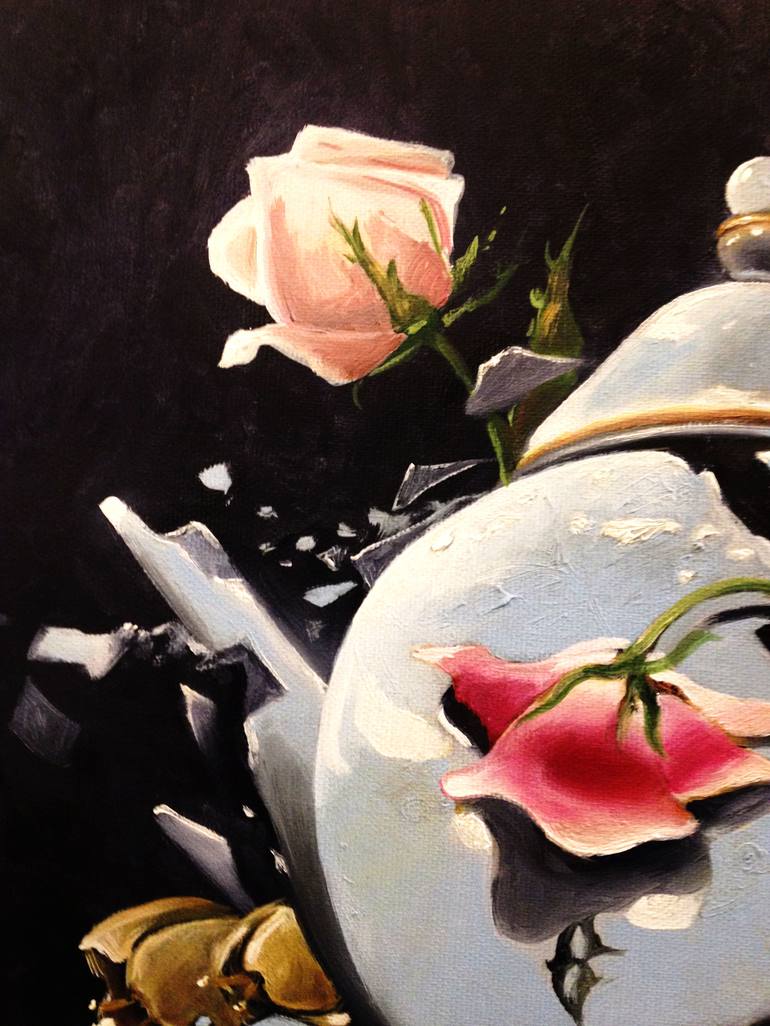 Original Surrealism Still Life Painting by Valentina Toma' aka Zoe Chigi