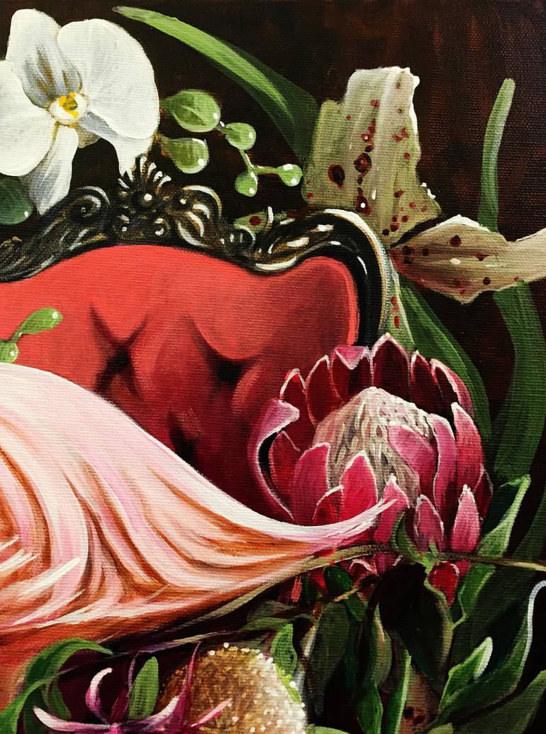 Original Figurative Floral Painting by Valentina Toma' aka Zoe Chigi