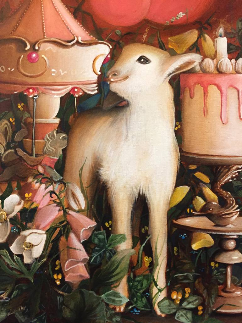 Original Conceptual Animal Painting by Valentina Toma' Aka Zoe Chigi