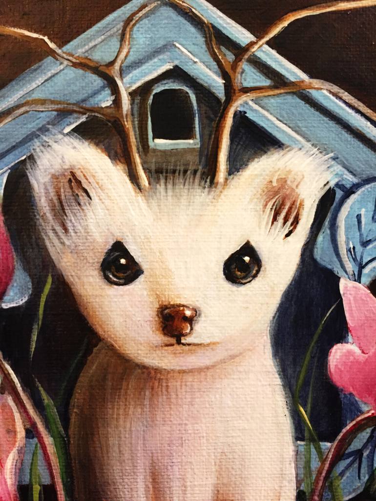 Original Figurative Animal Painting by Valentina Toma' Aka Zoe Chigi