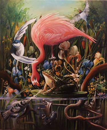 Print of Surrealism Animal Paintings by Valentina Toma' aka Zoe Chigi