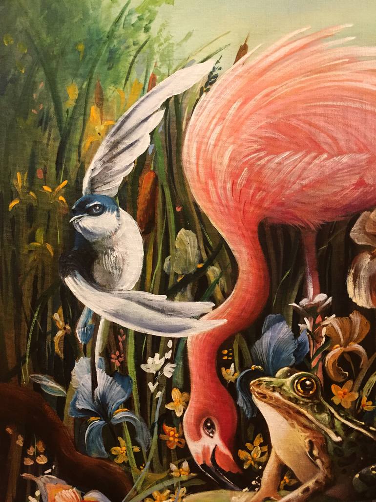 Original Figurative Animal Painting by Valentina Toma' Aka Zoe Chigi