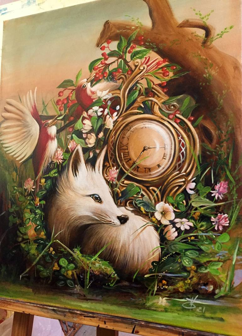 Original Animal Painting by Valentina Toma' aka Zoe Chigi
