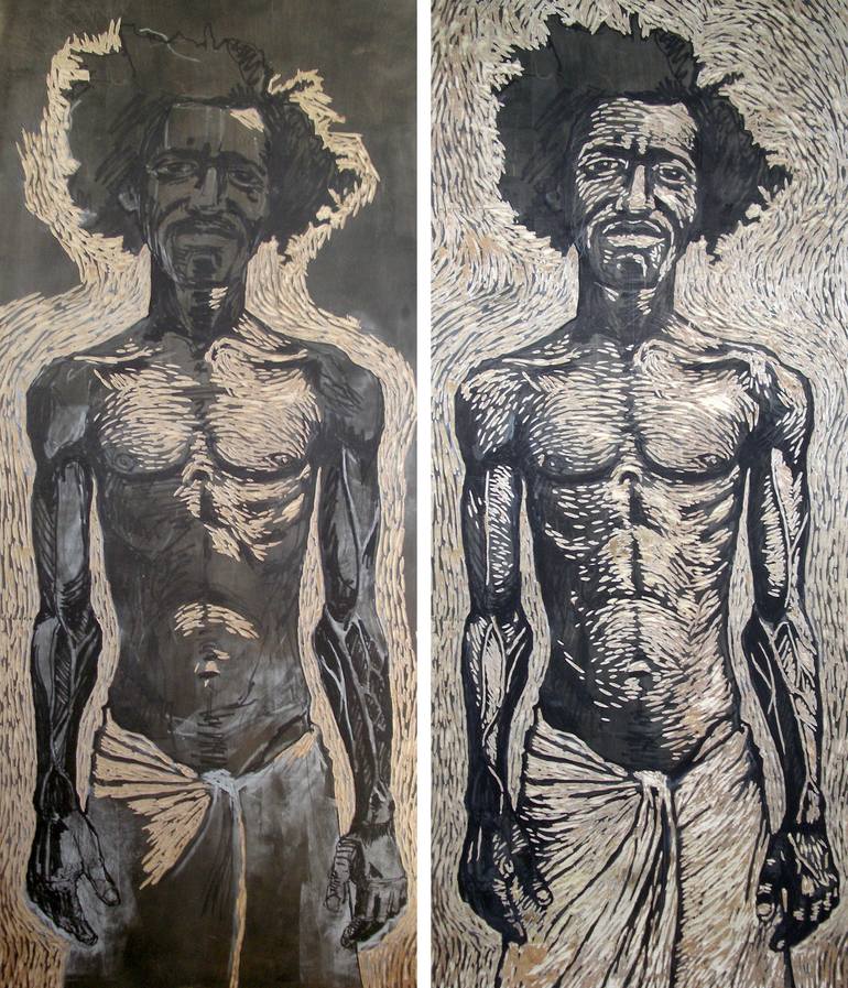 Original Documentary People Printmaking by Isaiah King