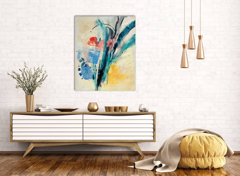 Original Abstract Floral Painting by Donna Shannon