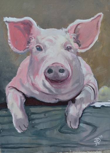 Portrait of hog thumb