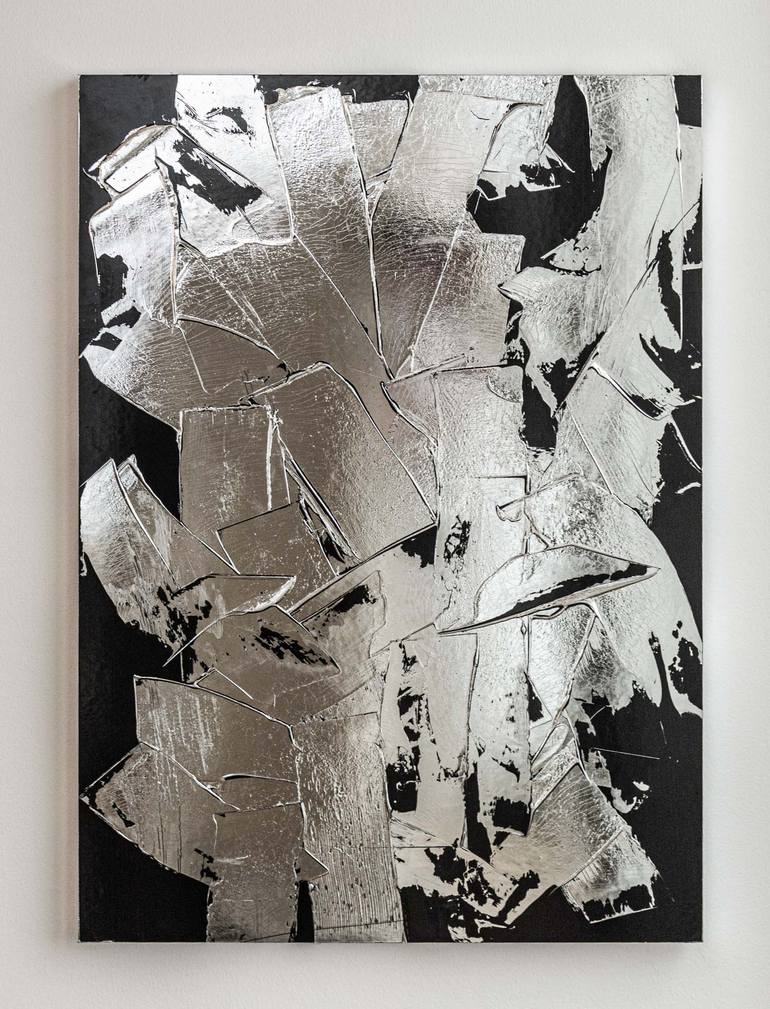 Original Abstract Expressionism Abstract Mixed Media by M. Clark