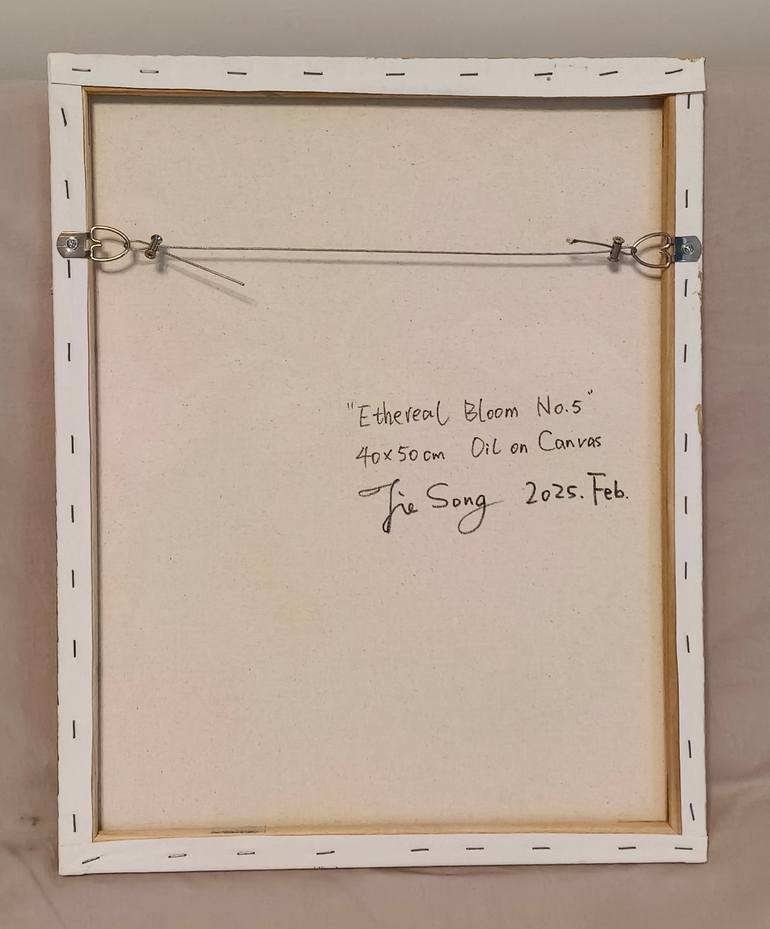 Original Abstract Floral Painting by Jie Song