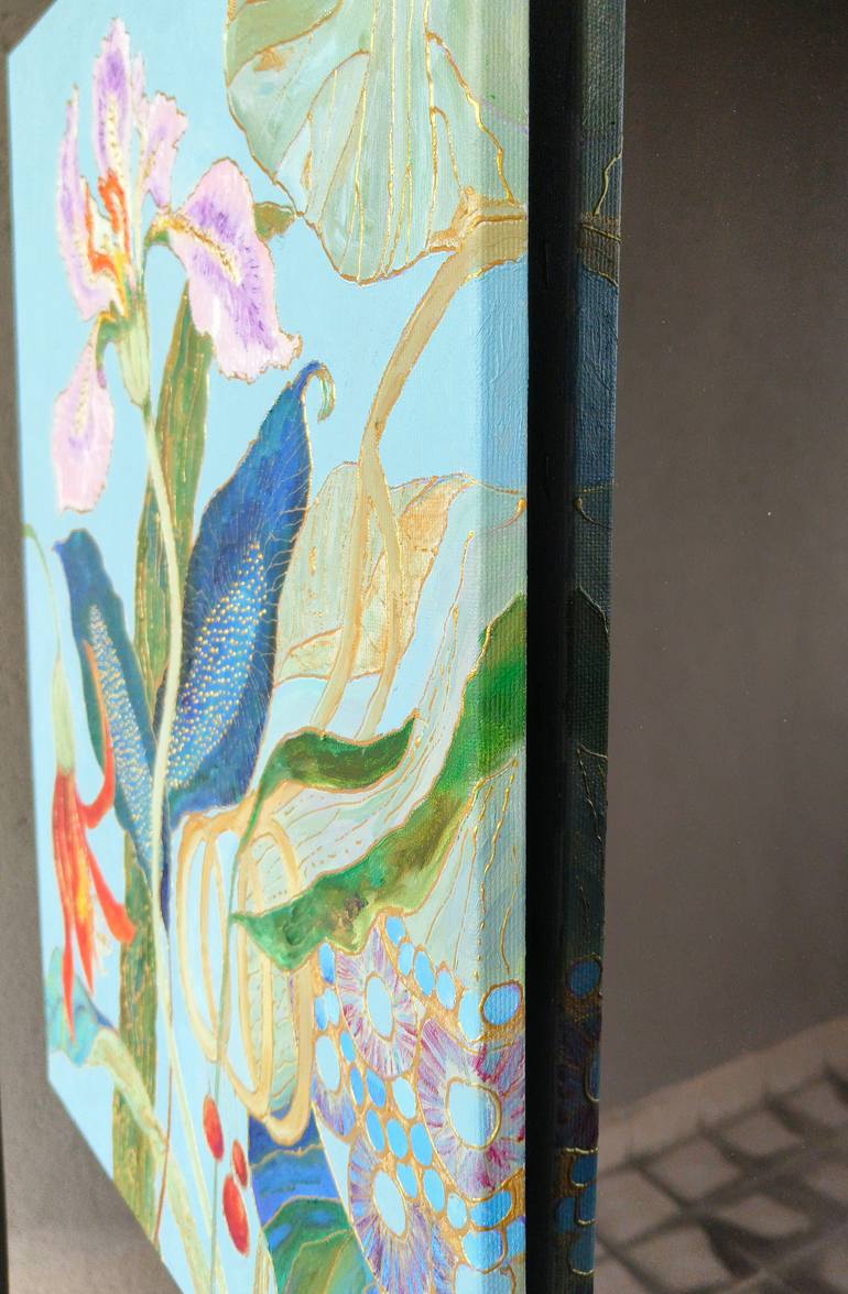 Original Impressionism Floral Painting by Jie Song