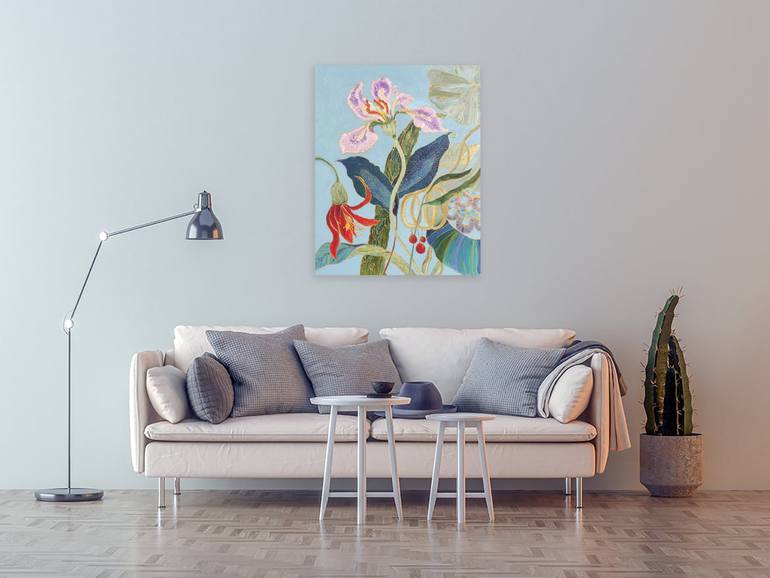 Original Impressionism Floral Painting by Jie Song