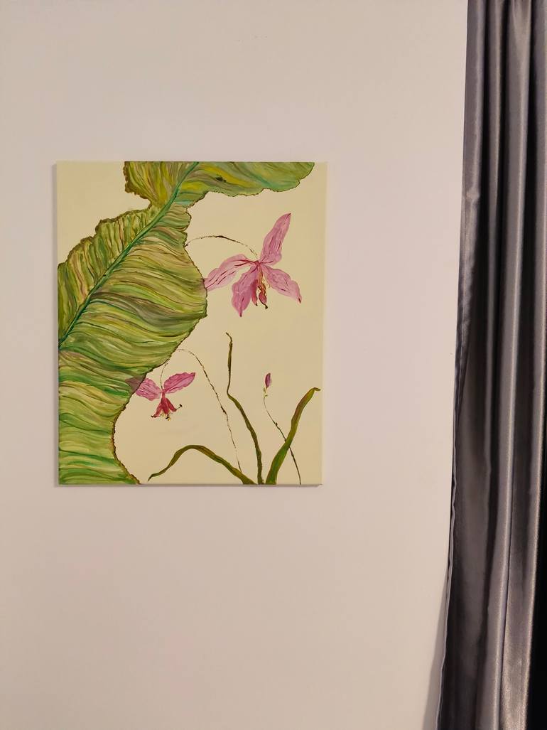 Original Impressionism Floral Painting by Jie Song