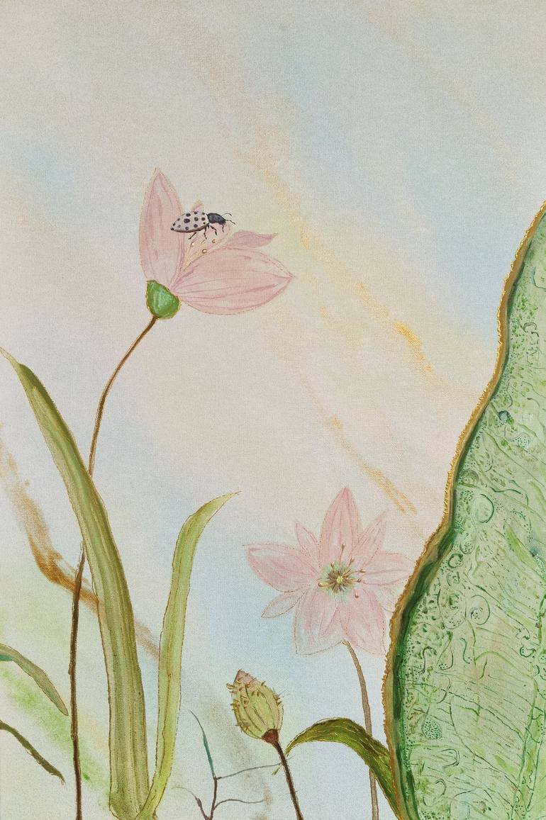 Print of Abstract Floral Paintings by Jie Song