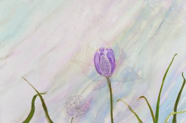 Original Abstract Floral Paintings by Jie Song