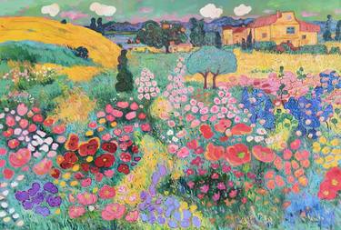 Original Impressionism Landscape Painting by Jie Song