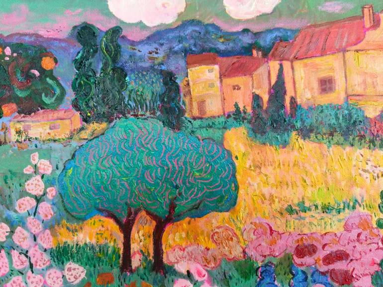 Original Impressionism Landscape Painting by Jie Song