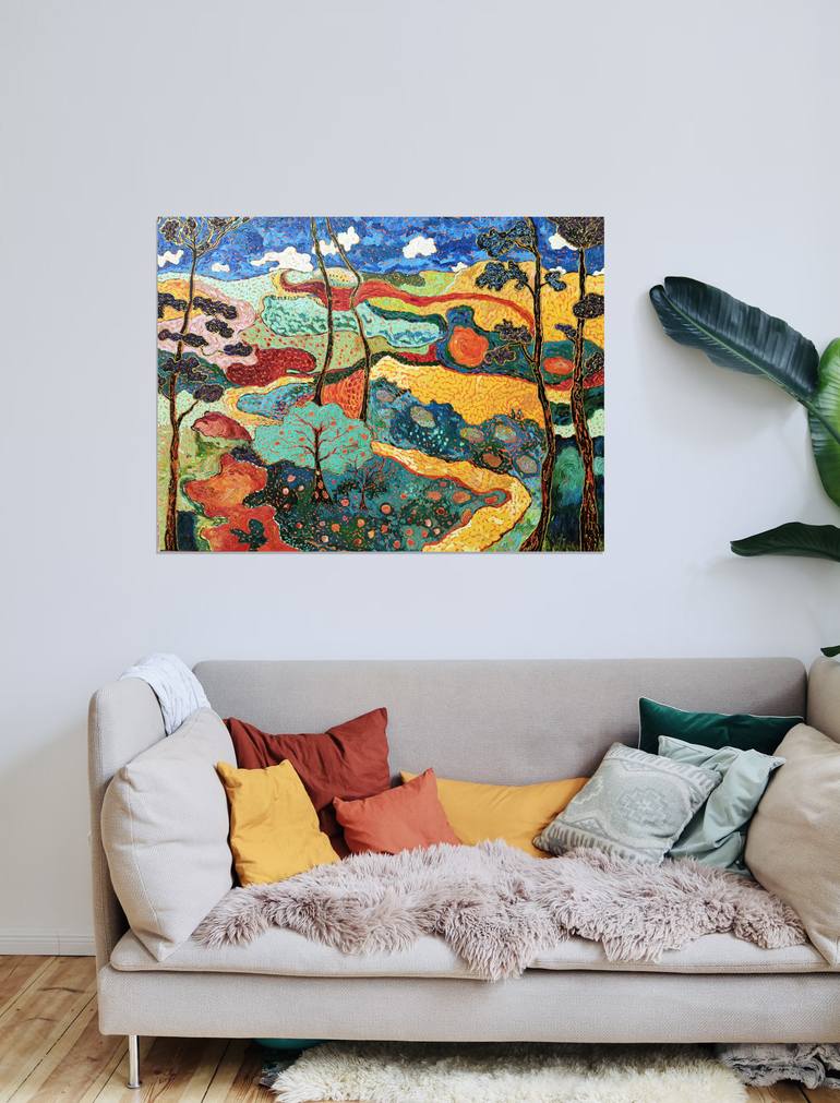 Original Impressionism Landscape Painting by Jie Song