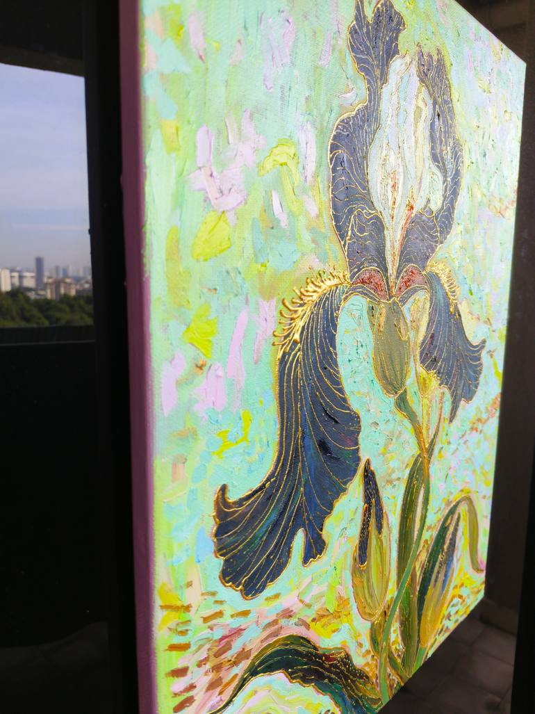 Original Impressionism Floral Painting by Jie Song