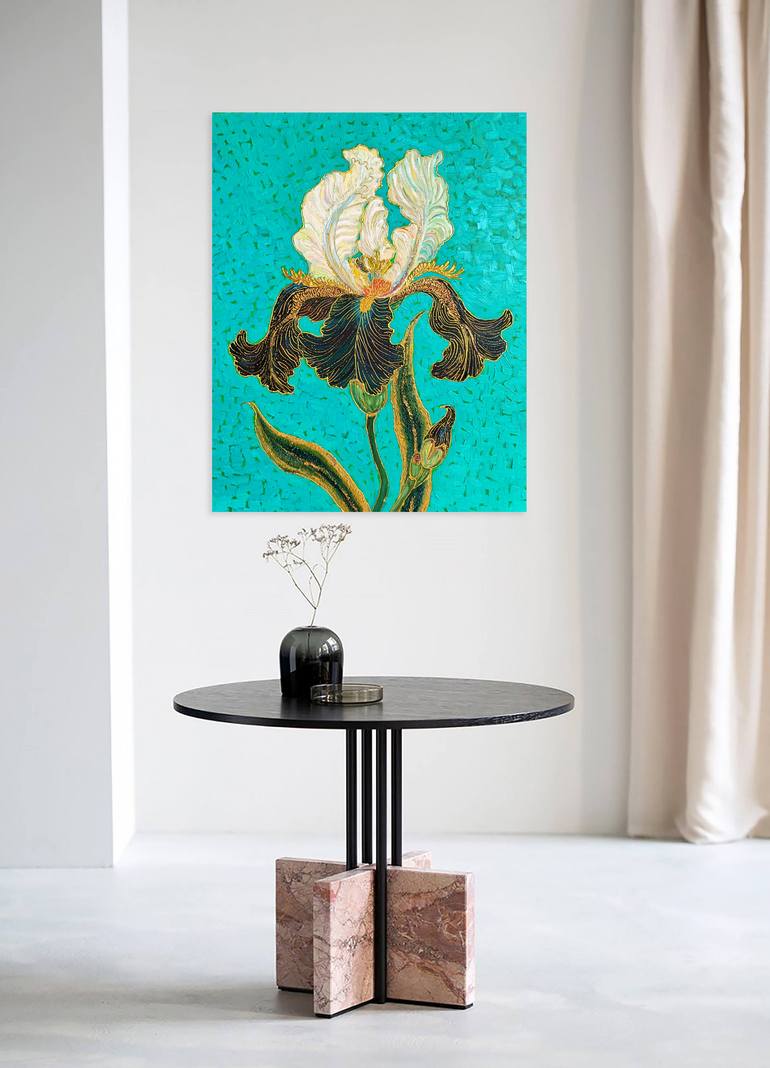 Original Impressionism Floral Painting by Jie Song