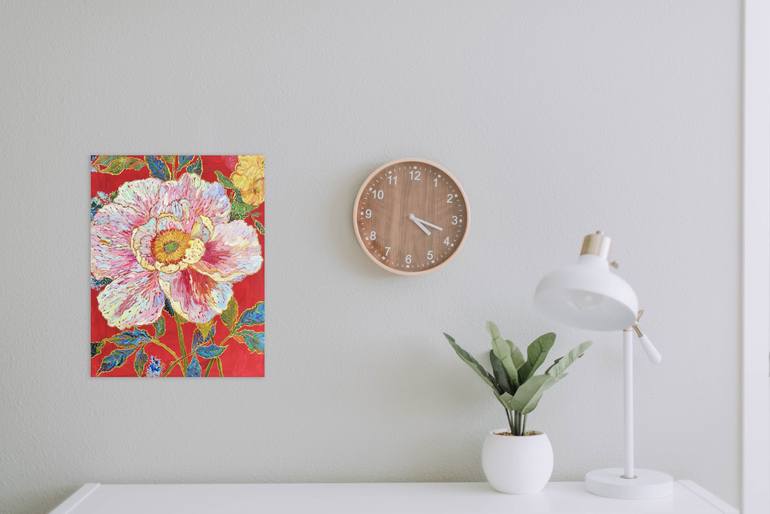 Original Impressionism Floral Painting by Jie Song