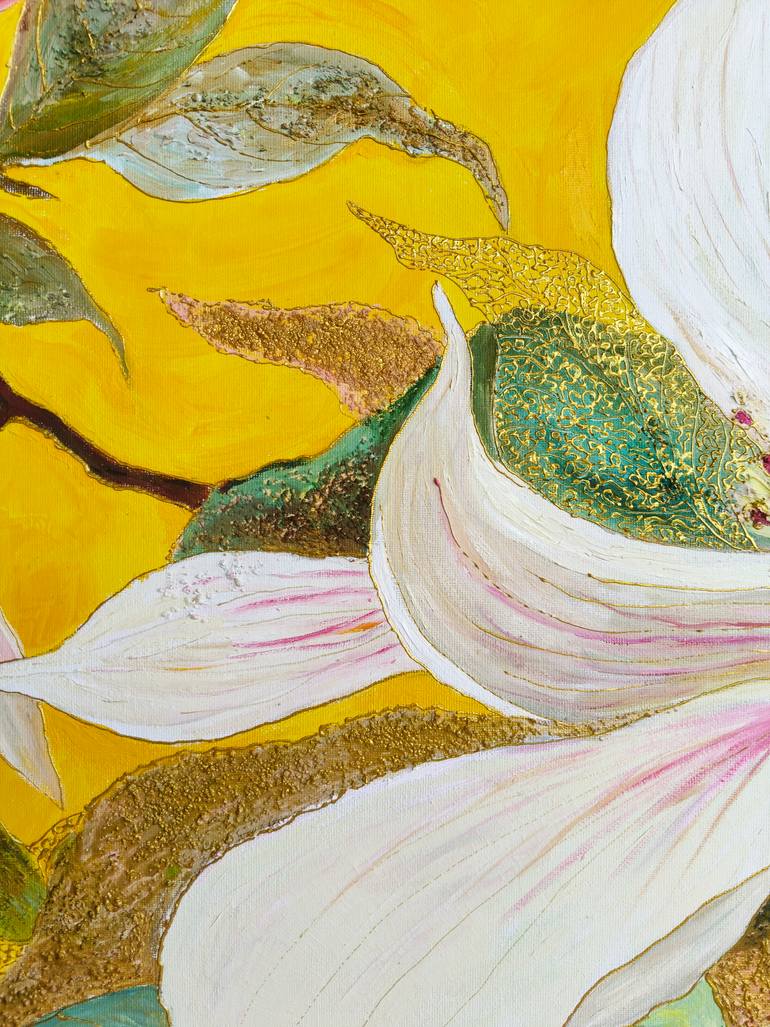 Original Impressionism Floral Painting by Jie Song