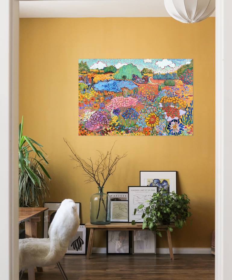 Original Impressionism Landscape Painting by Jie Song