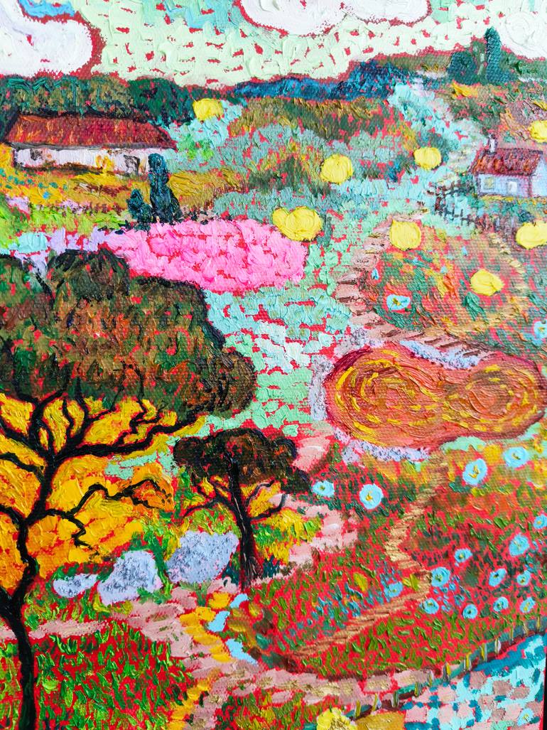 Original Impressionism Landscape Painting by Jie Song