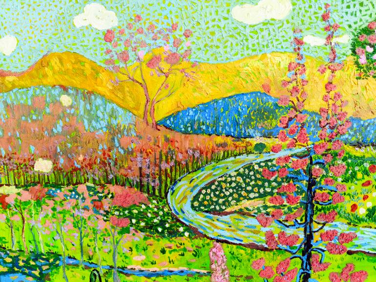 Original Impressionism Landscape Painting by Jie Song