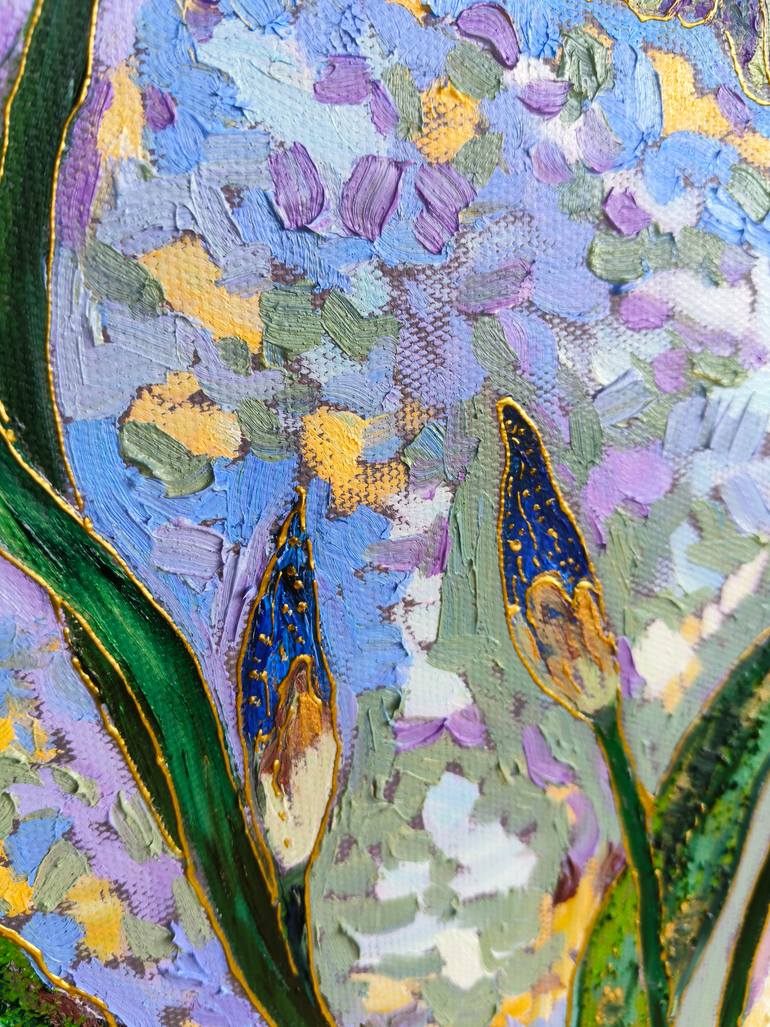 Original Impressionism Floral Painting by Jie Song