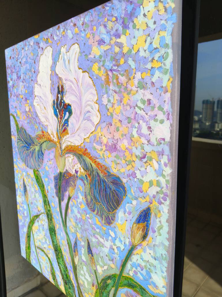 Original Impressionism Floral Painting by Jie Song