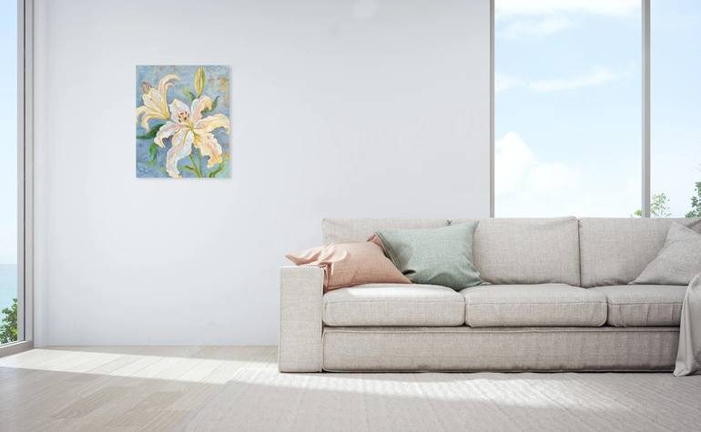 Original Impressionism Floral Painting by Jie Song
