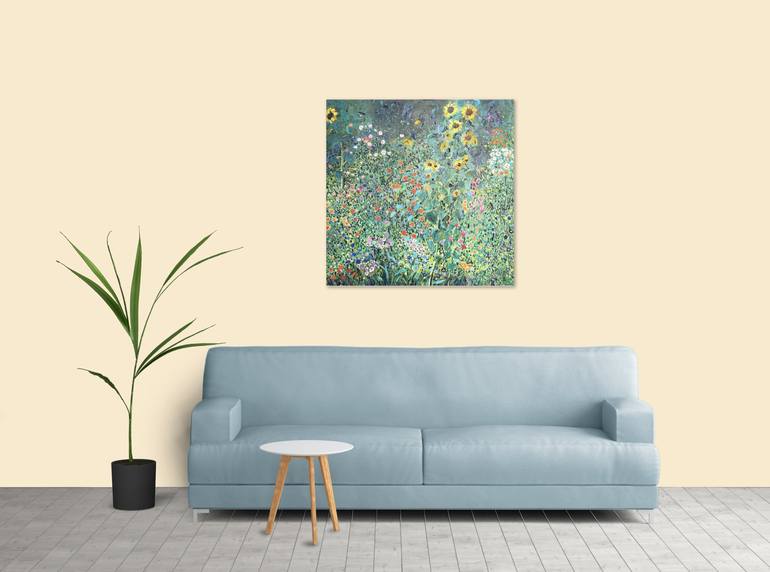 Original Impressionism Floral Painting by Jie Song