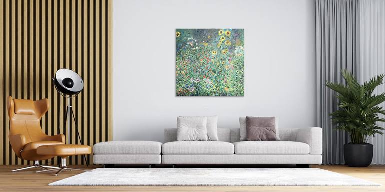 Original Impressionism Floral Painting by Jie Song