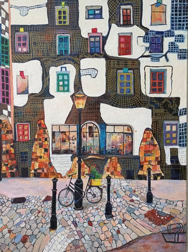 Print of Bicycle Paintings by Jie Song