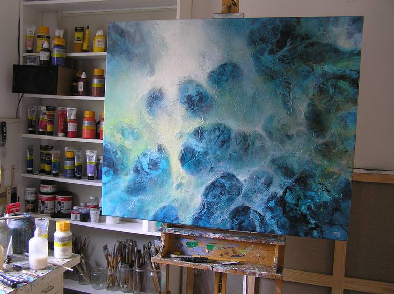 Original Abstract Water Painting by Paul de Werd