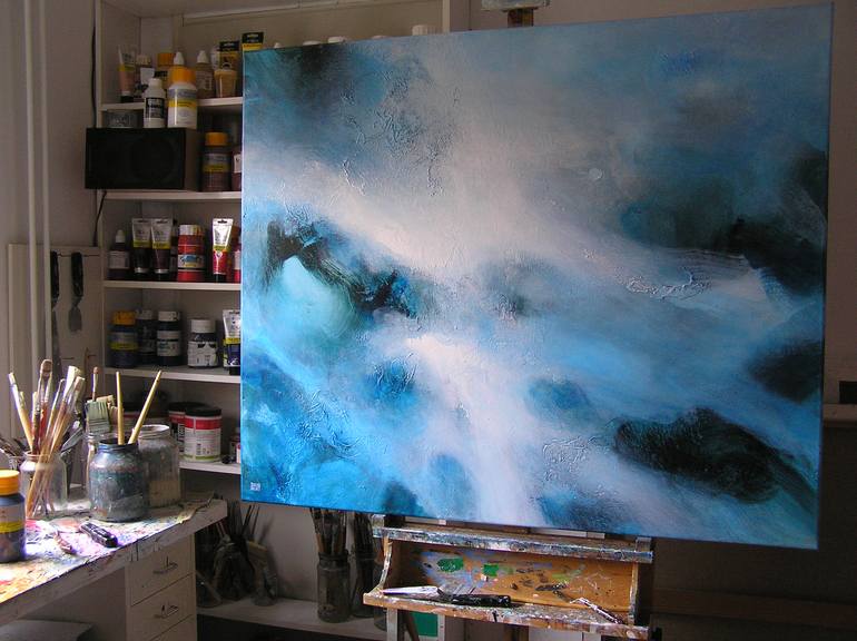 Original Abstract Water Painting by Paul De Werd