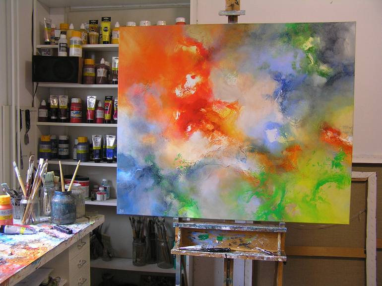 Original Impressionism Abstract Painting by Paul De Werd