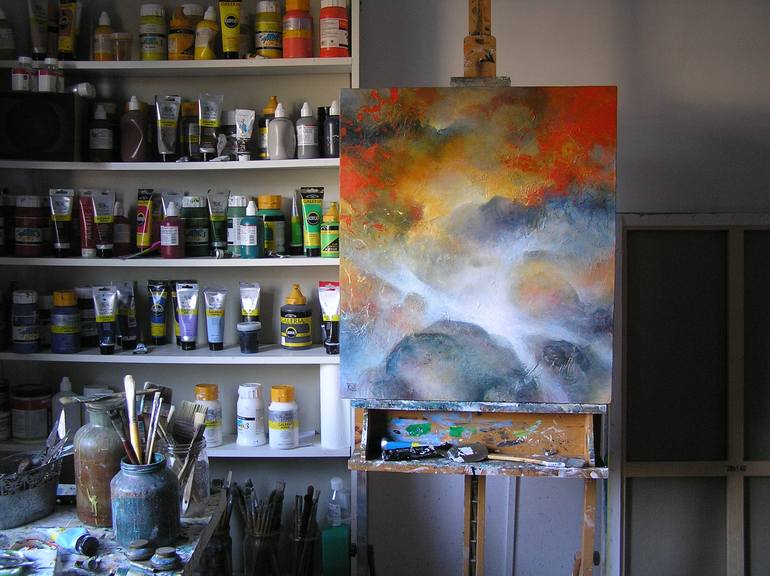 Original Modern Abstract Painting by Paul De Werd